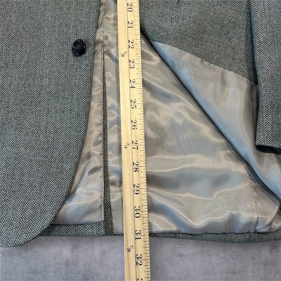 Jos. A. Bank Men's 43R Gray Wool Blazer Sport Coat Two Button Casual Suit Jacket - Picture 10 of 16